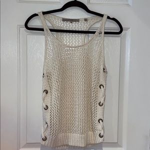 Guess cutest racer back knit sweater
